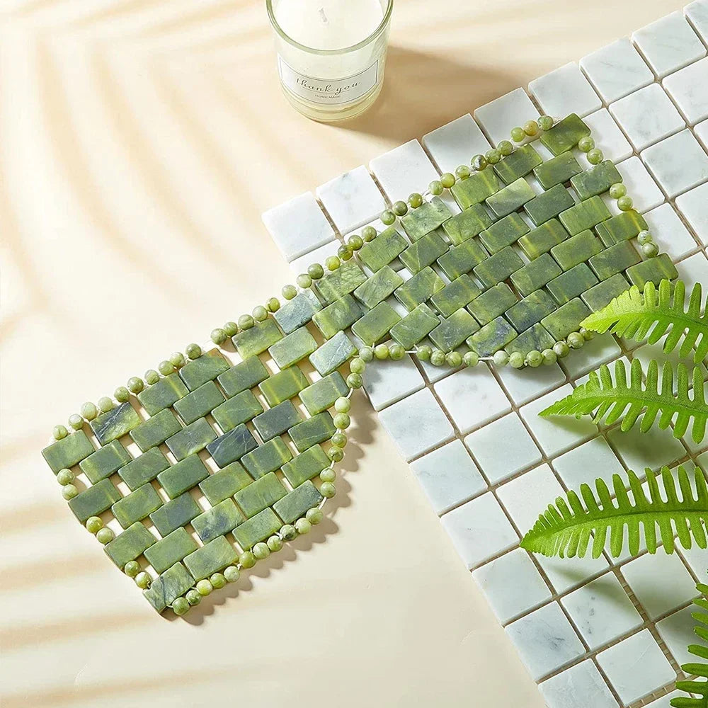 Naturalna Maska do Oczu z Jadeitu – Chłodzący Relaks i Masaż