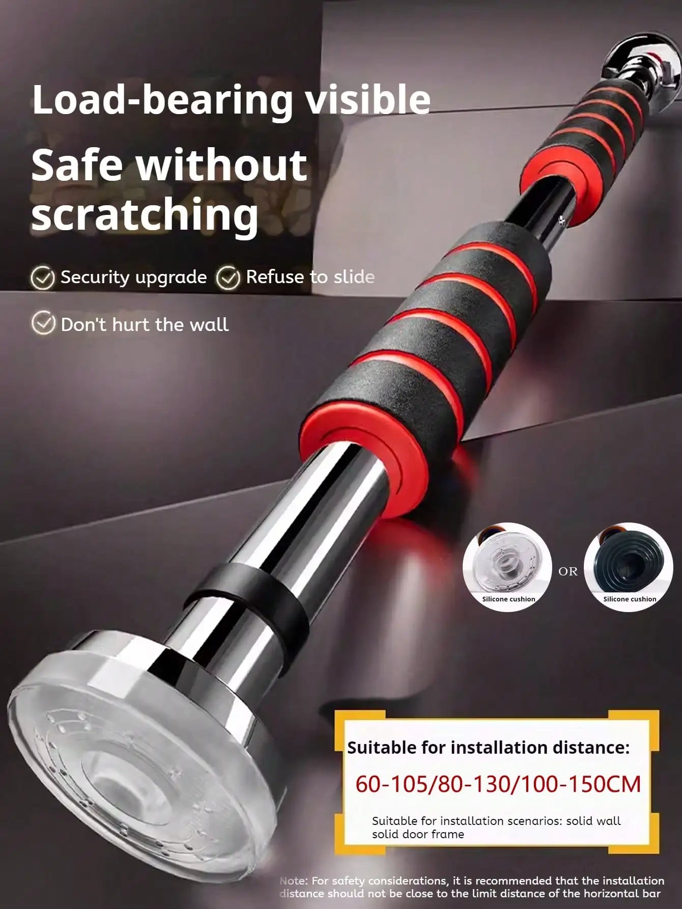 Drążek rozporowy do podciągania między framugi drzwiowe