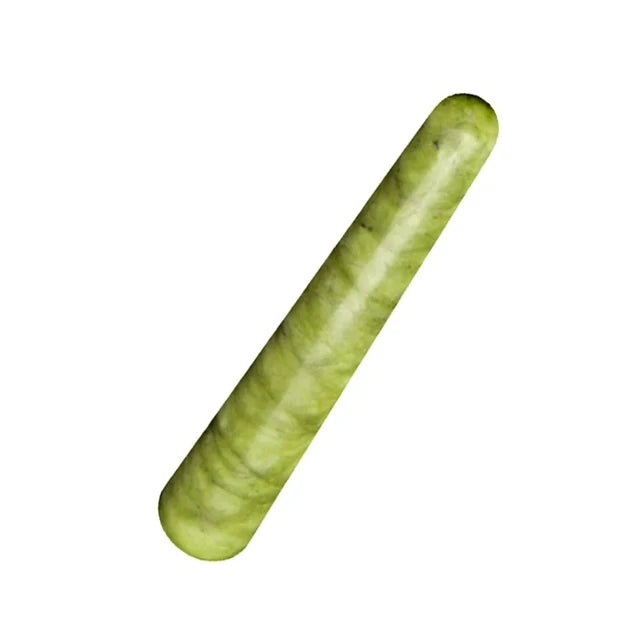 Naturalna Płytka Gua Sha z Jadeitu – Masaż Punktów Akupresurowych