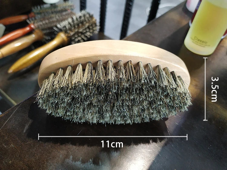 Męska Szczotka z Borsuczego Włosa – Profesjonalna Pielęgnacja Brody i Wąsów