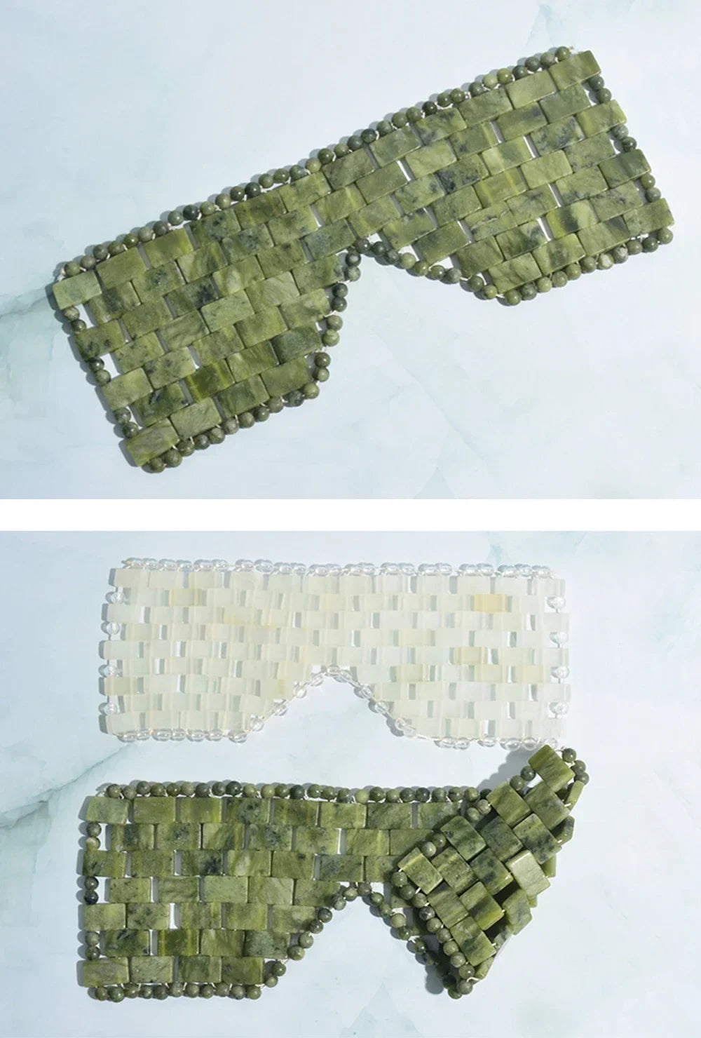 Naturalna Maska do Oczu z Jadeitu – Chłodzący Relaks i Masaż