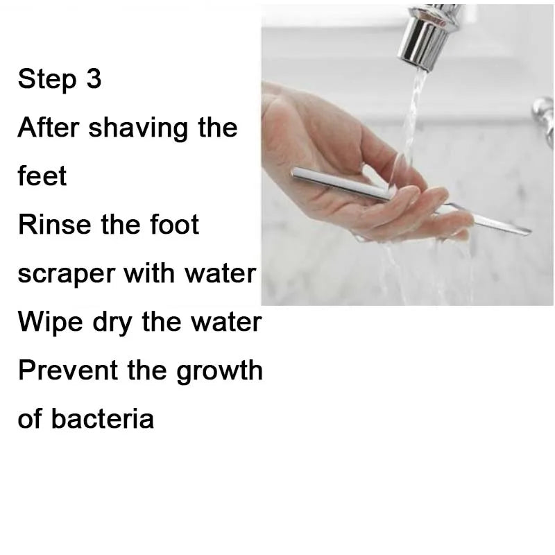 Nożyk do skrobania naskórka i zrogowaceń z pięt