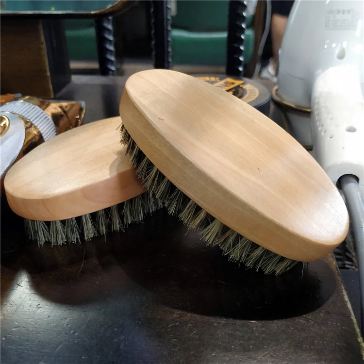 Męska Szczotka z Borsuczego Włosa – Profesjonalna Pielęgnacja Brody i Wąsów