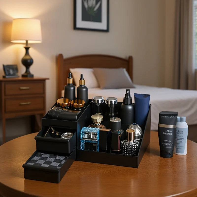 Organizer na kosmetyki – elegancki stojak z szufladami