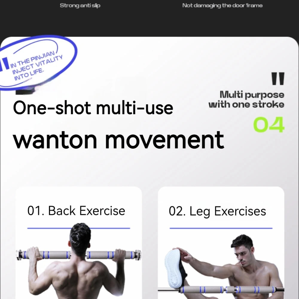 Drążek rozporowy do podciągania między framugi drzwiowe