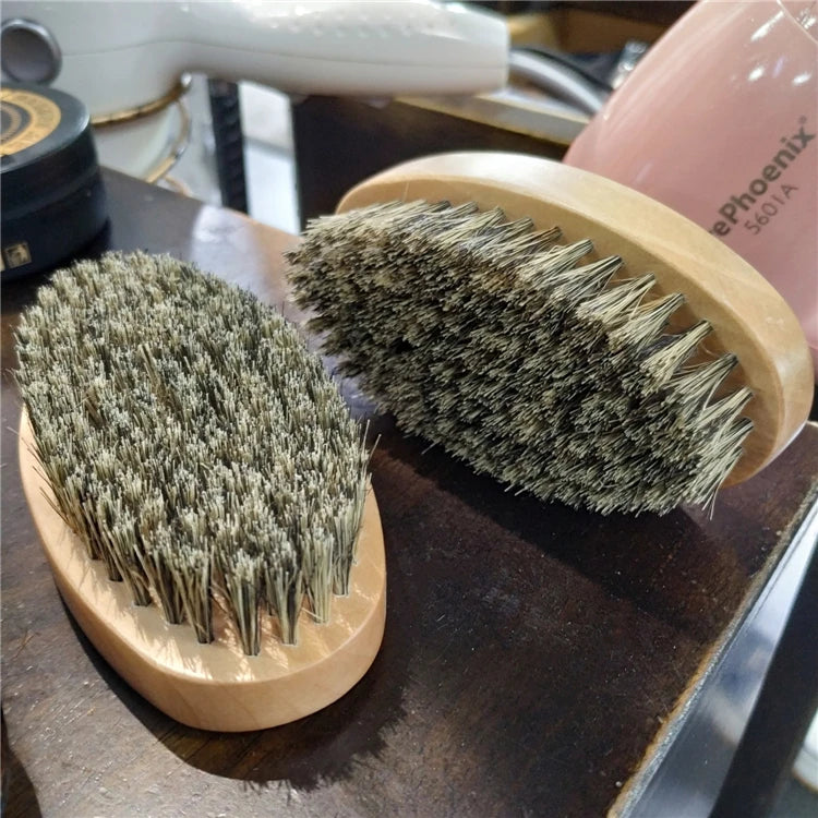 Męska Szczotka z Borsuczego Włosa – Profesjonalna Pielęgnacja Brody i Wąsów