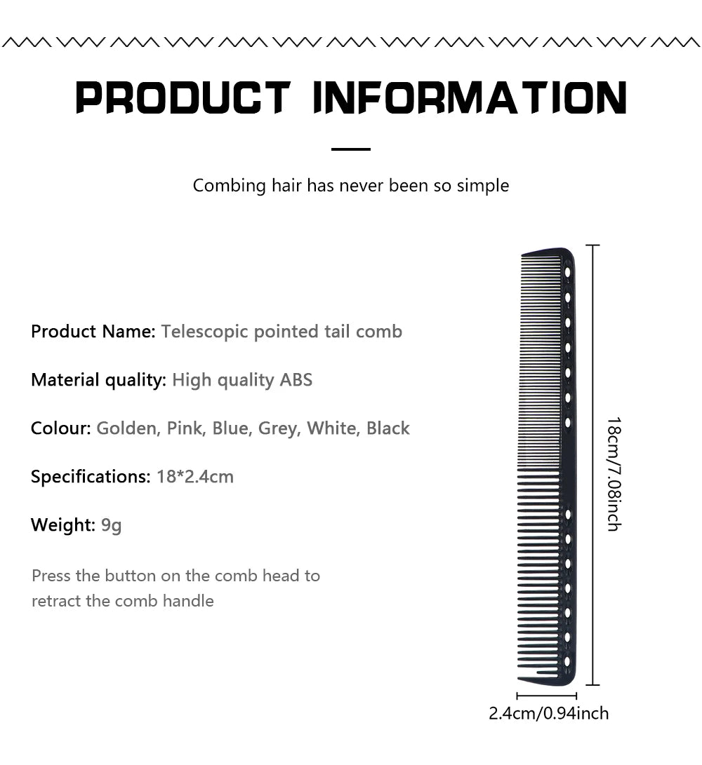 Profesjonalny grzebień barberski – Odporny na Ciepło