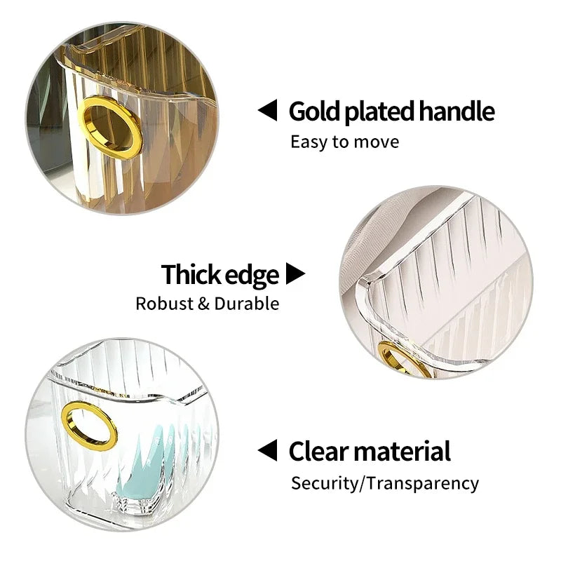 Akrylowe organizery do łazienki kuchni lub garderoby