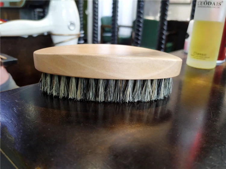 Męska Szczotka z Borsuczego Włosa – Profesjonalna Pielęgnacja Brody i Wąsów