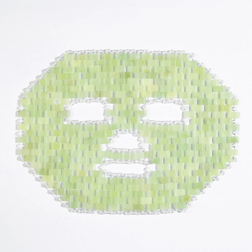 Naturalna Maska do Twarzy z Jadeitu – Przeciw Obrzękom i Zmarszczkom