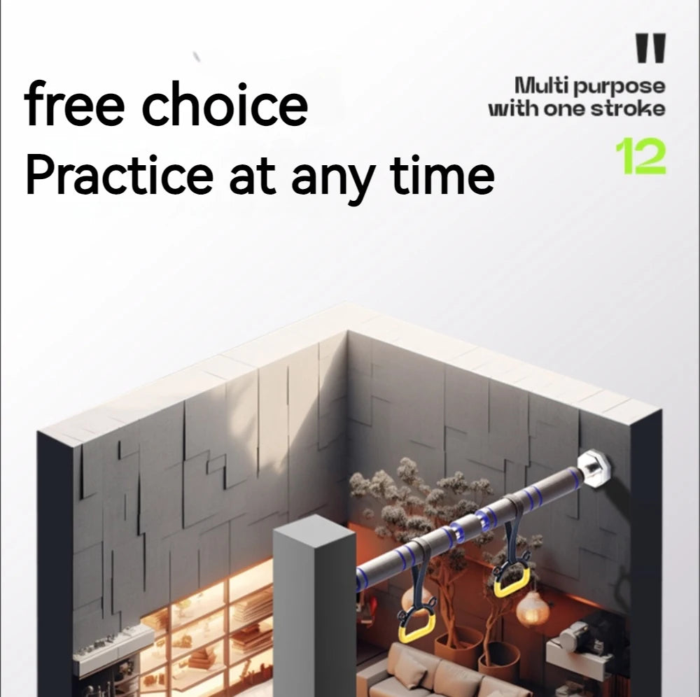 Drążek rozporowy do podciągania między framugi drzwiowe