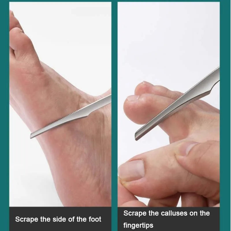 Nożyk do skrobania naskórka i zrogowaceń z pięt
