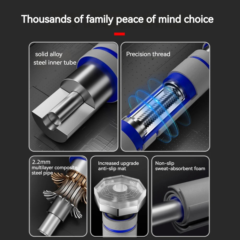 Drążek rozporowy do podciągania między framugi drzwiowe