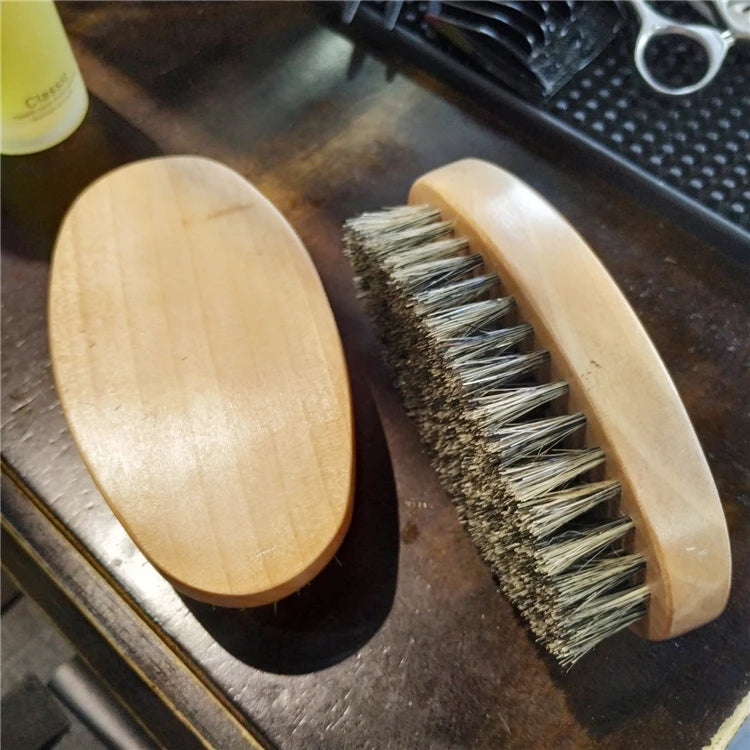 Męska Szczotka z Borsuczego Włosa – Profesjonalna Pielęgnacja Brody i Wąsów