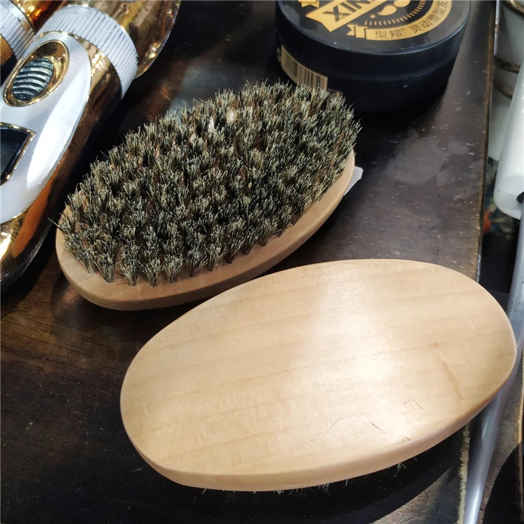 Męska Szczotka z Borsuczego Włosa – Profesjonalna Pielęgnacja Brody i Wąsów