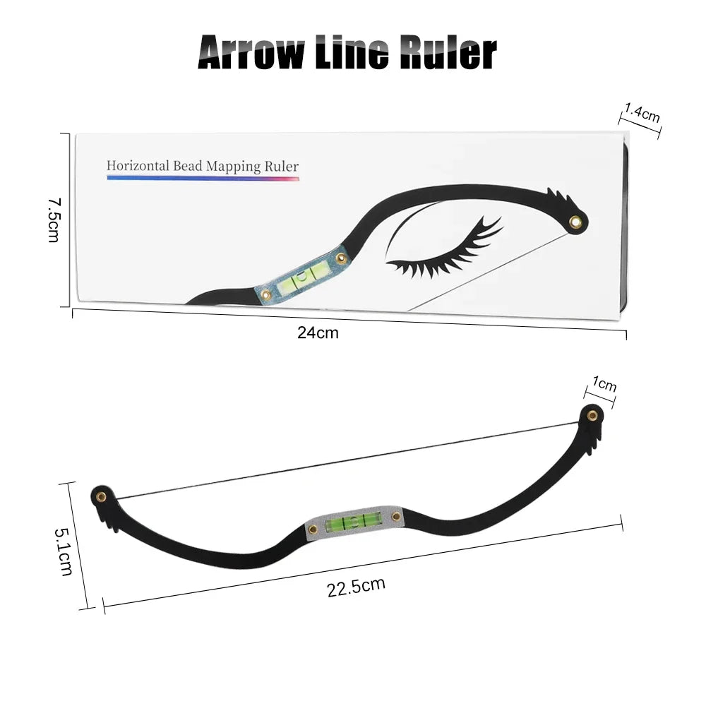 Zestaw do Wykreślania i Pomiaru Brwi – Perfekcyjny Łuk i Symetria