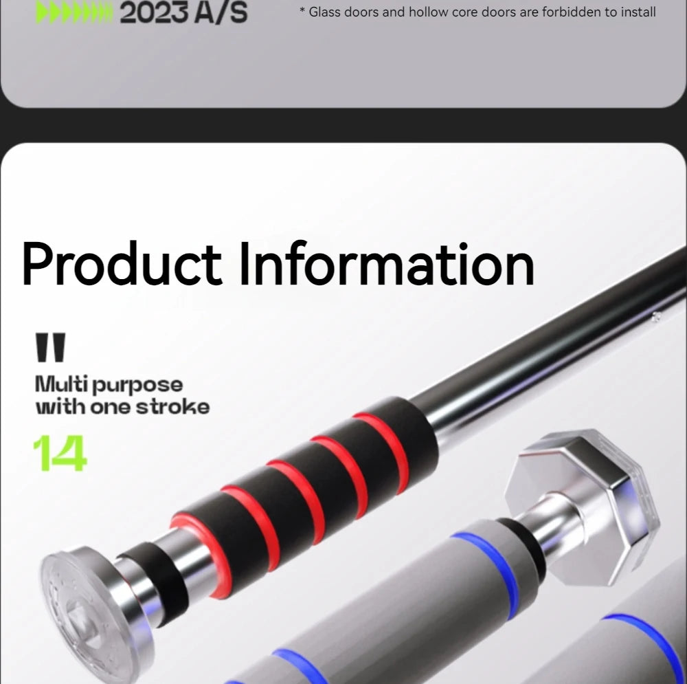 Drążek rozporowy do podciągania między framugi drzwiowe